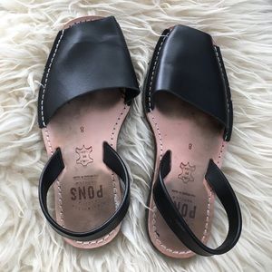 Black Pons Avarcas Classic Style